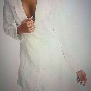 Forever 21 Pearl Blazer Dress SZ S NWT